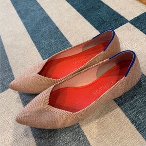 Rothy's Glittery Pink Women's Flats